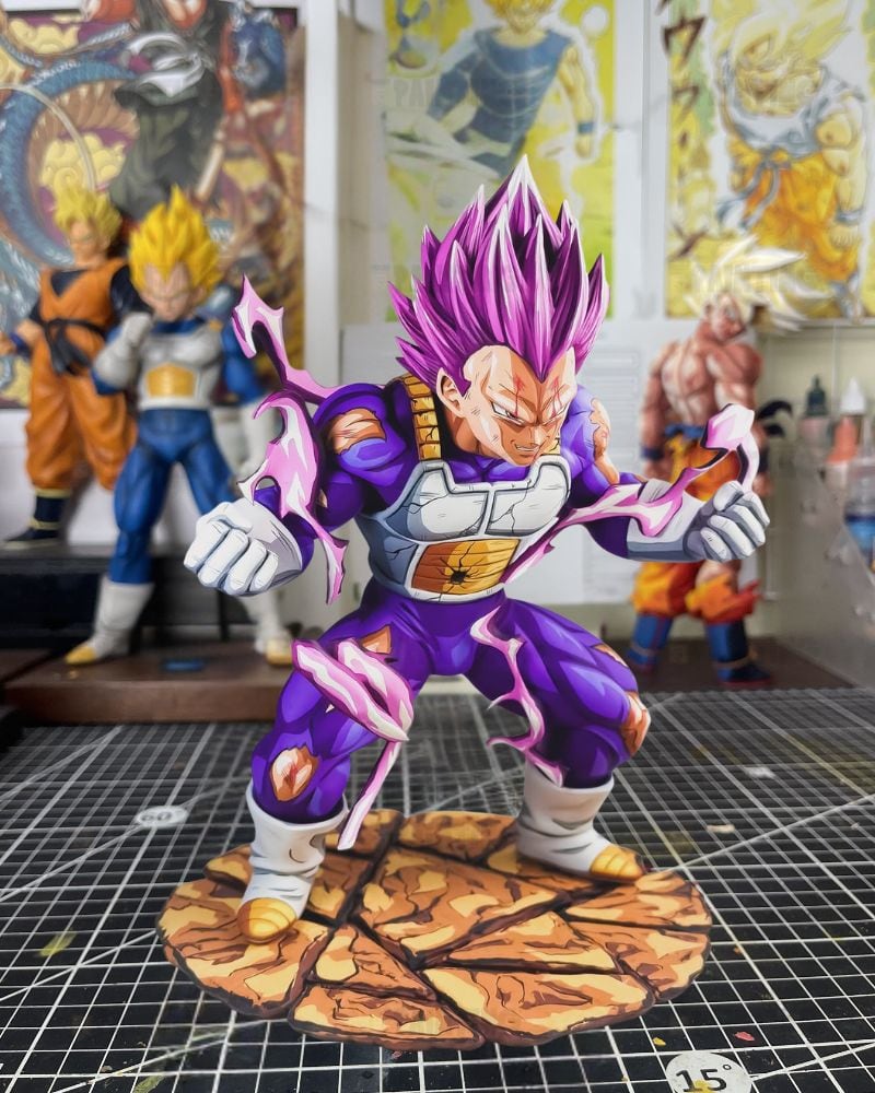Manga Colour Vegeta Ultra Ego Figure Repaint