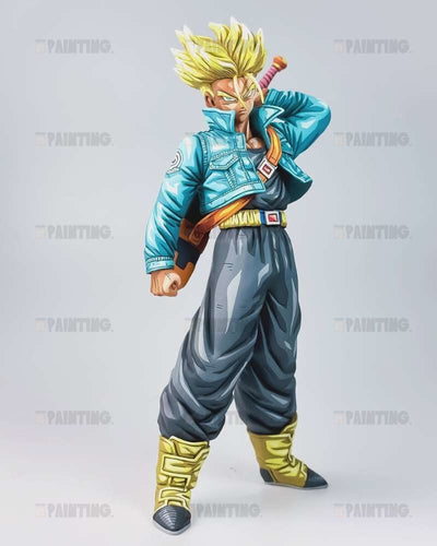 Hand Painted Dragon Ball Future Trunks 2D Comic-Style Repaint