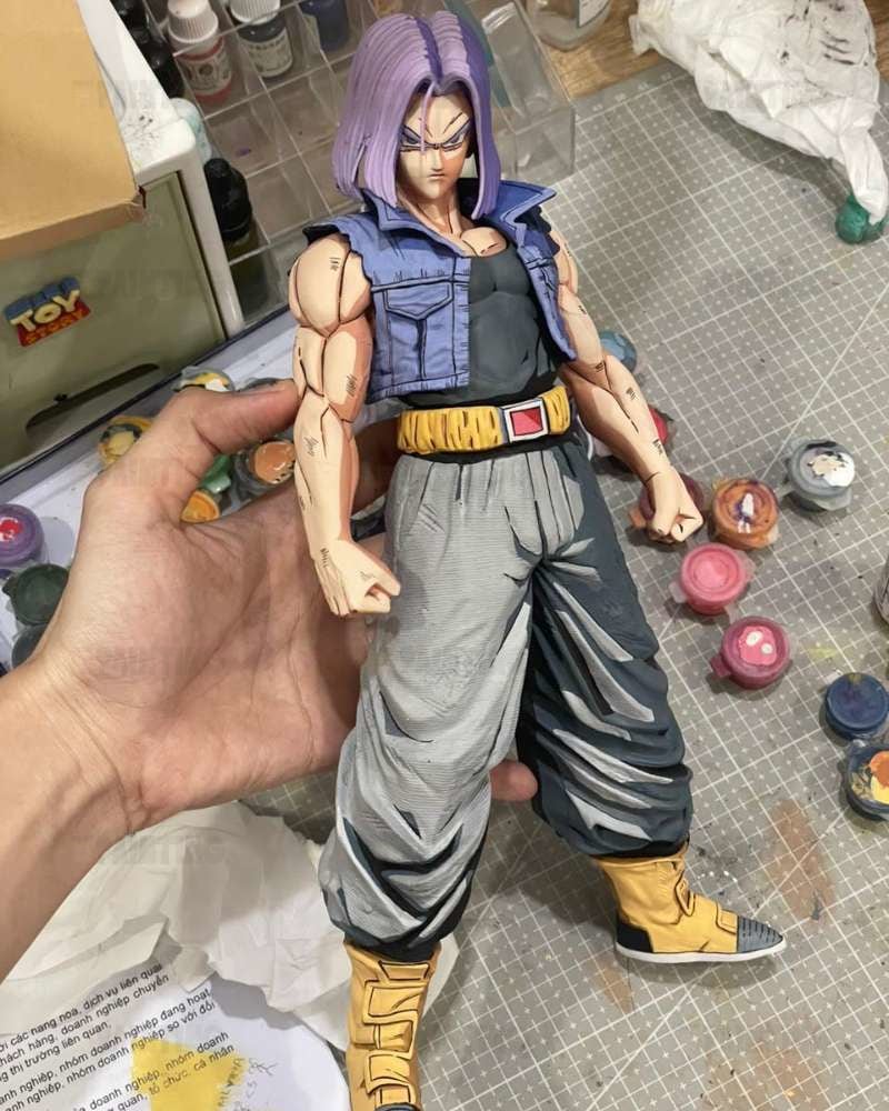Custom Dragon Ball Trunks Anime Colour 2D Figure Repaint