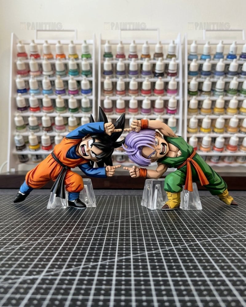 Anime Style Gotenks, Gohan & Trunks Fusion Dance Figure Repaint
