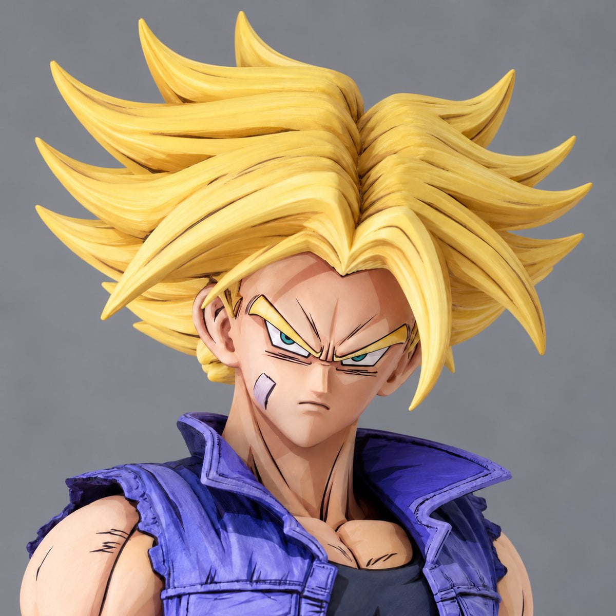 Dragon Ball Trunks Anime Colour 2D Figure Repaint — head detail