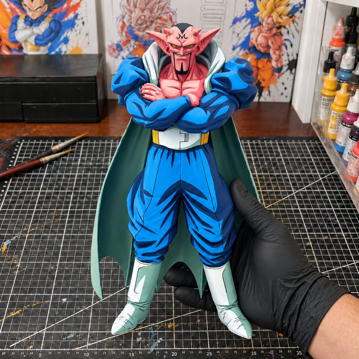 Custom Dragon Ball Dabura Figure 2D Colour Repaint — workshop view