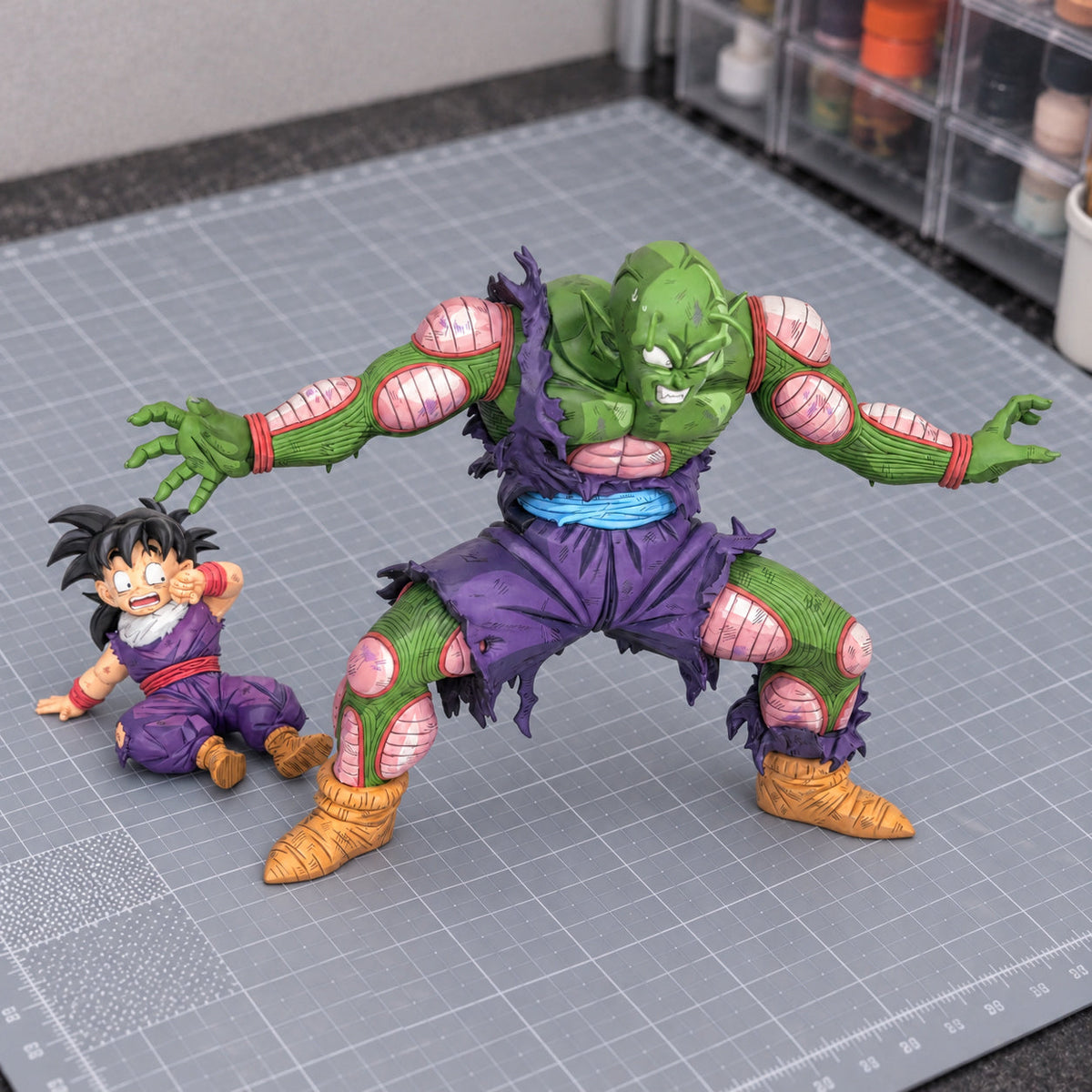 Dragon Ball Piccolo & Son Gohan Figure Repaint — workshop
