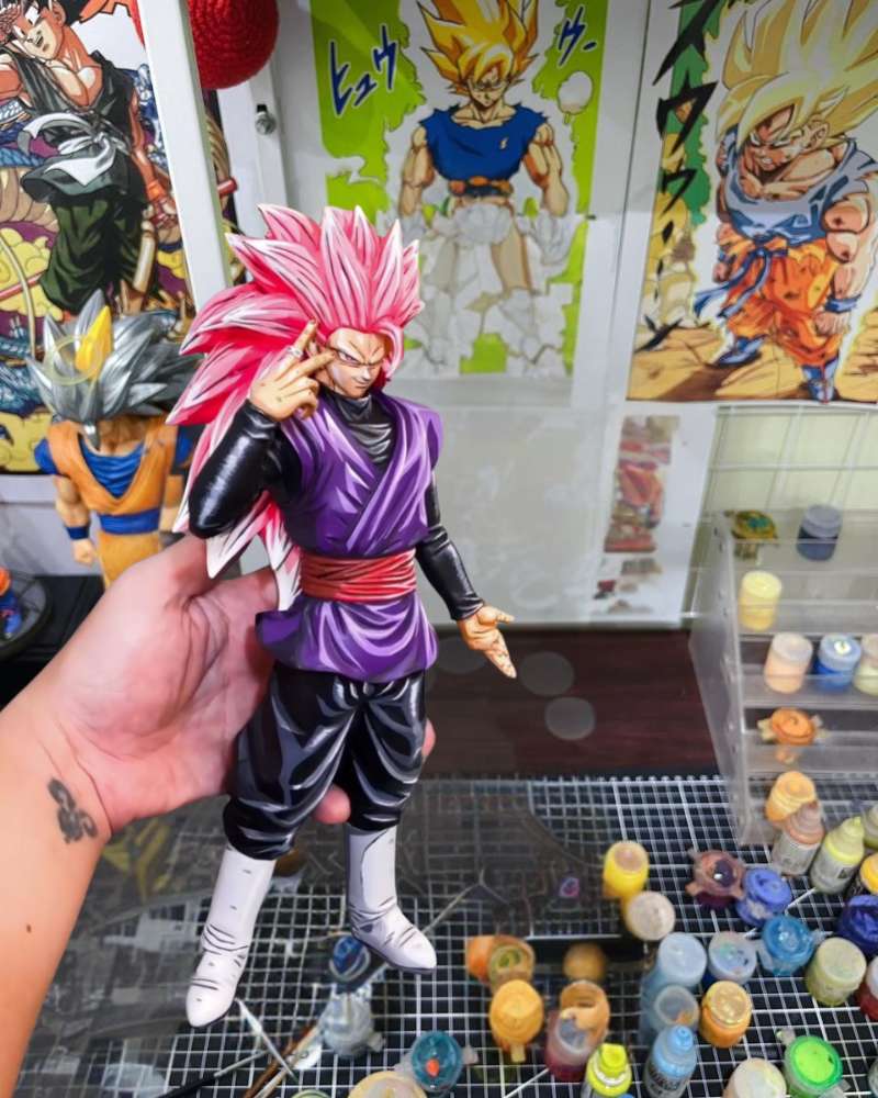 28CM Dragon Ball Son Goku SSJ3 Figure Repaint