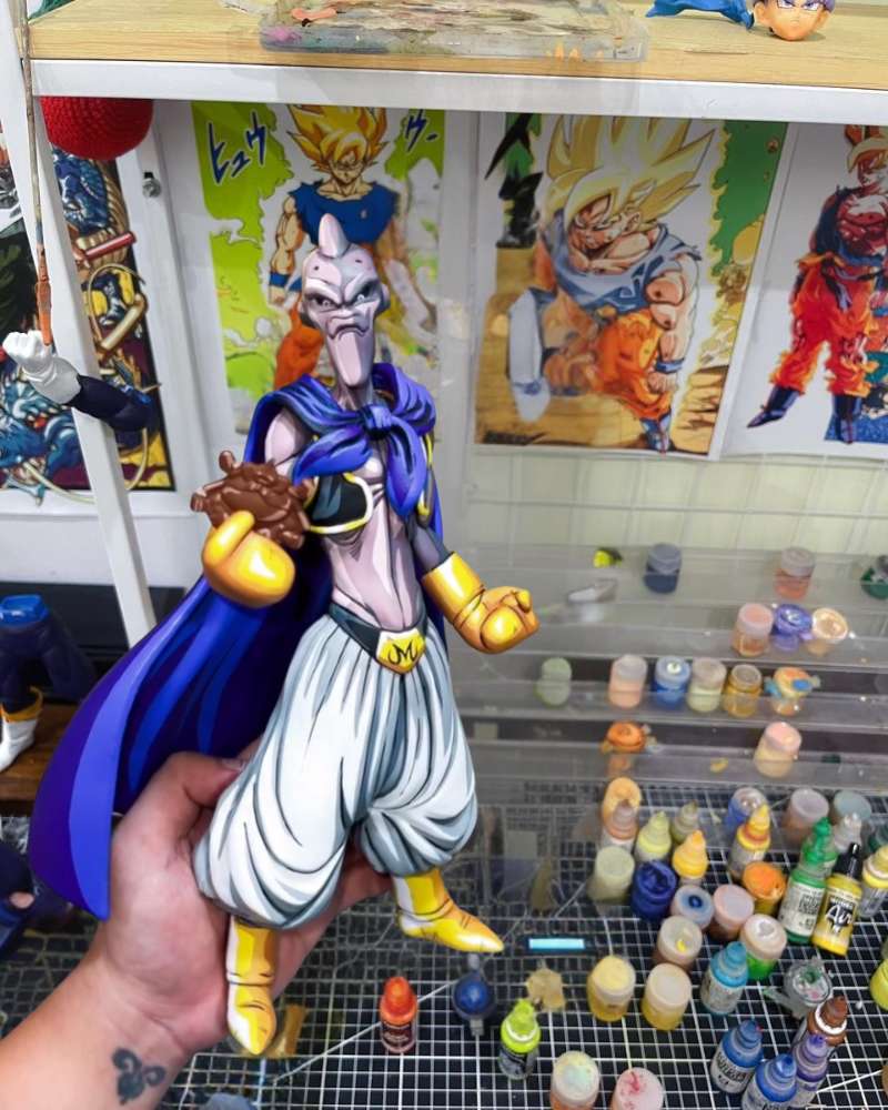 30CM Dragon Ball Evil Buu 2D Colour Figure Repaint