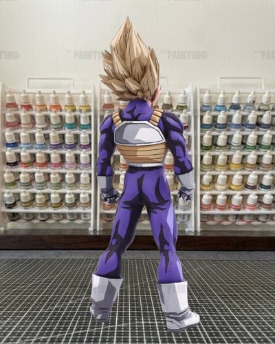 Manga Colour Dragon Ball 2D Painted Vegeta SSJ2 Figure