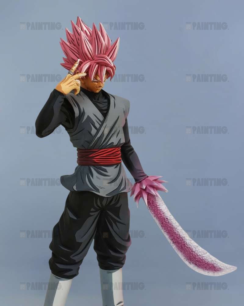 28CM Son Goku Rose 2D Anime Colour Figure Repaint