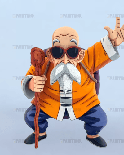 15CM Dragon Ball Master Roshi Figure Repaint