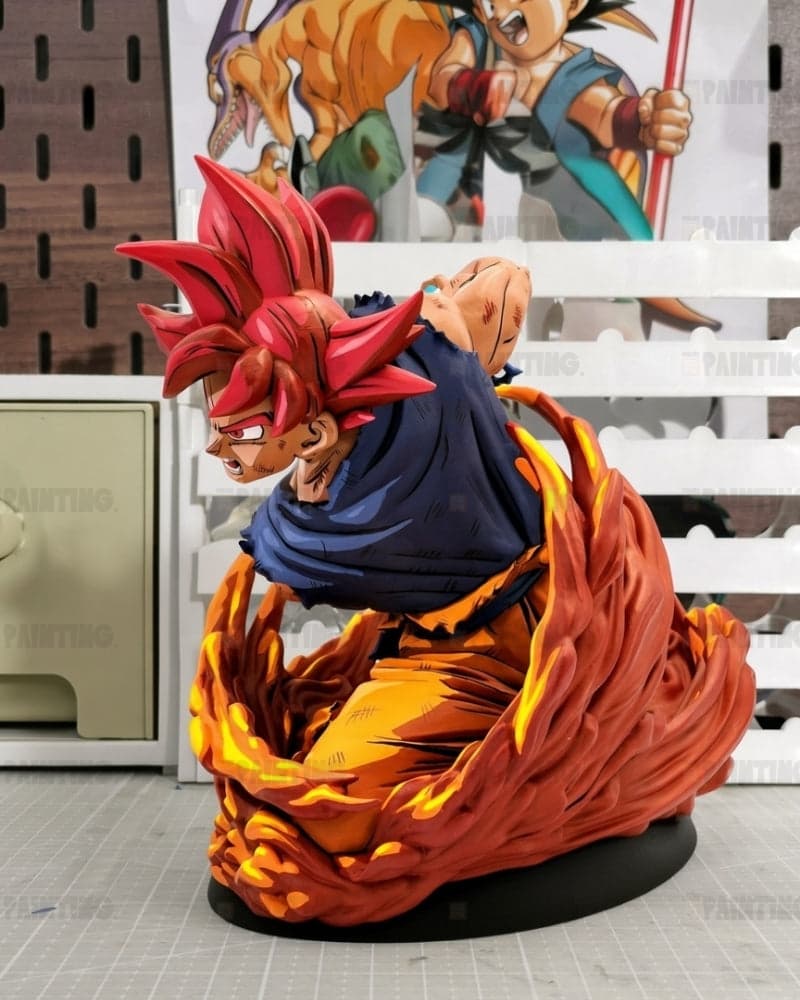 2D Painted Kamehameha Son Goku Burstant Figure