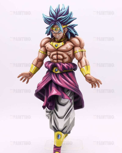 2D Anime Colour Super Saiyan Broly Figure Repaint