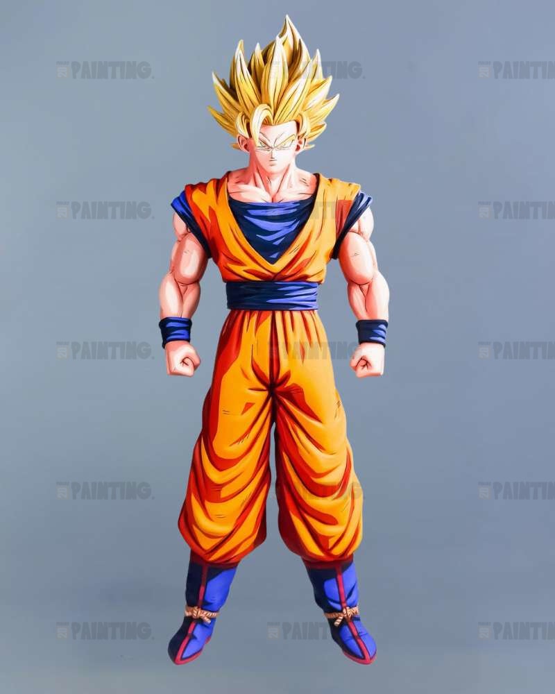 31CM DBZ Super Saiyan 2 Son Goku Figure Repaint