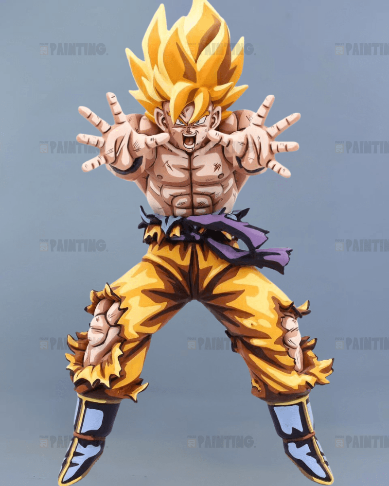 14CM Super Saiyan Son Goku 2D Figure Repaint