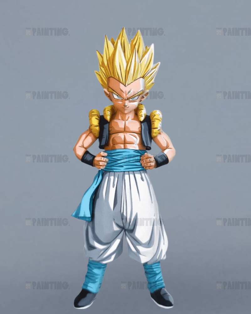 19CM Dragon Ball Super Saiyan Gotenks Action Figure Repaint