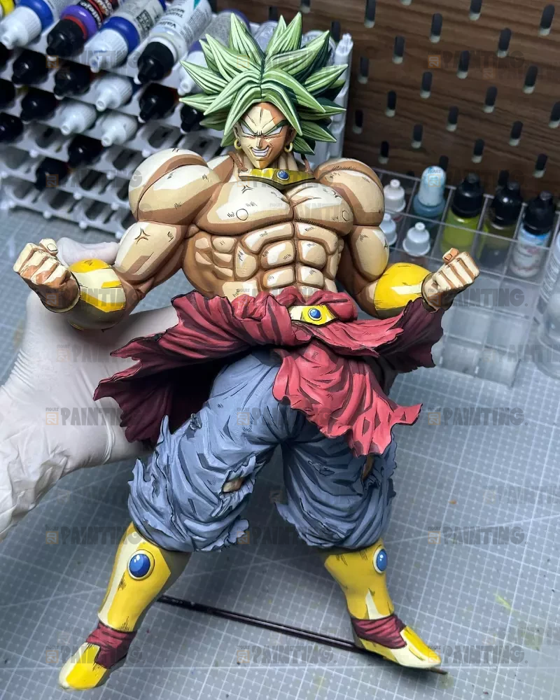 31CM Custom Dragon Ball Super Saiyan Broly Anime Figure