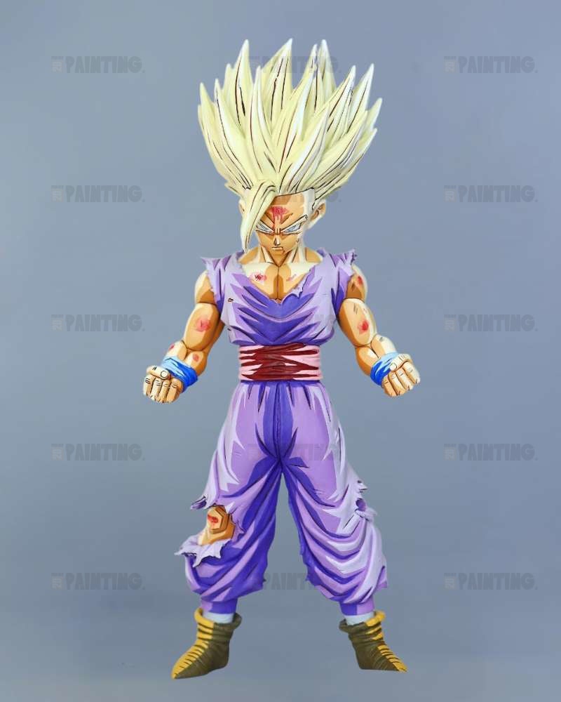 22CM Dragon Ball Son Gohan SSJ2 Figure Repaint