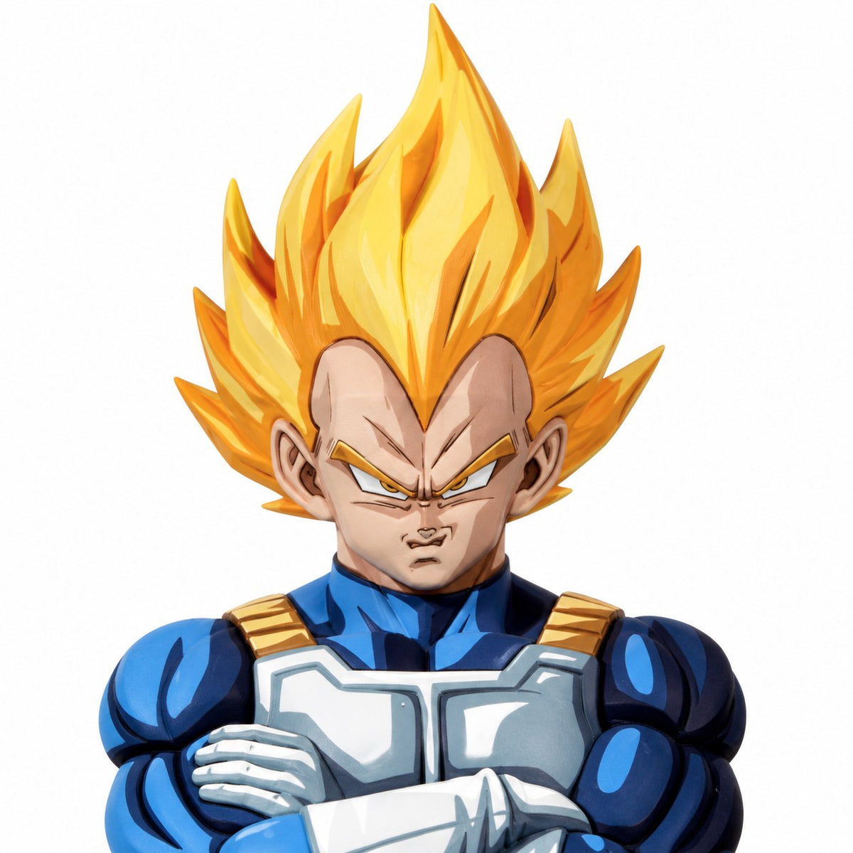 2D Anime Colour Dragon Ball Super Saiyan Vegeta Figure Repaint — head detail
