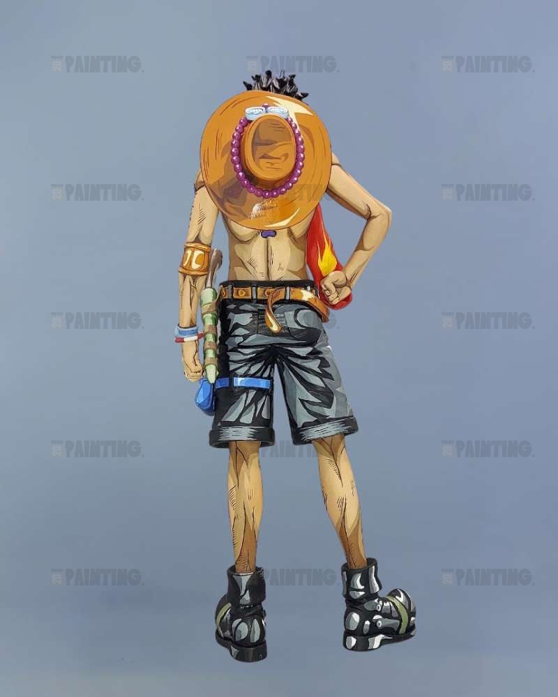 27CM One Piece Grandista Portgas D. Ace Figure Repaint
