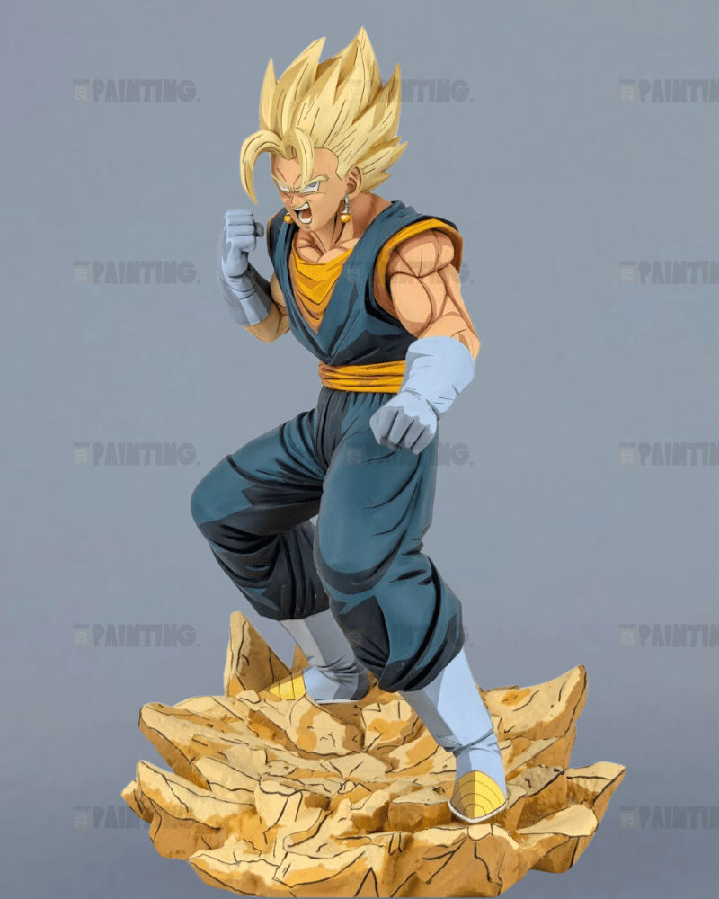 32CM Dragon Ball Super Saiyan Vegetto Figure Repaint