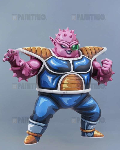 24CM Dragon Ball Dodoria 2D Colour Anime Figure Repaint