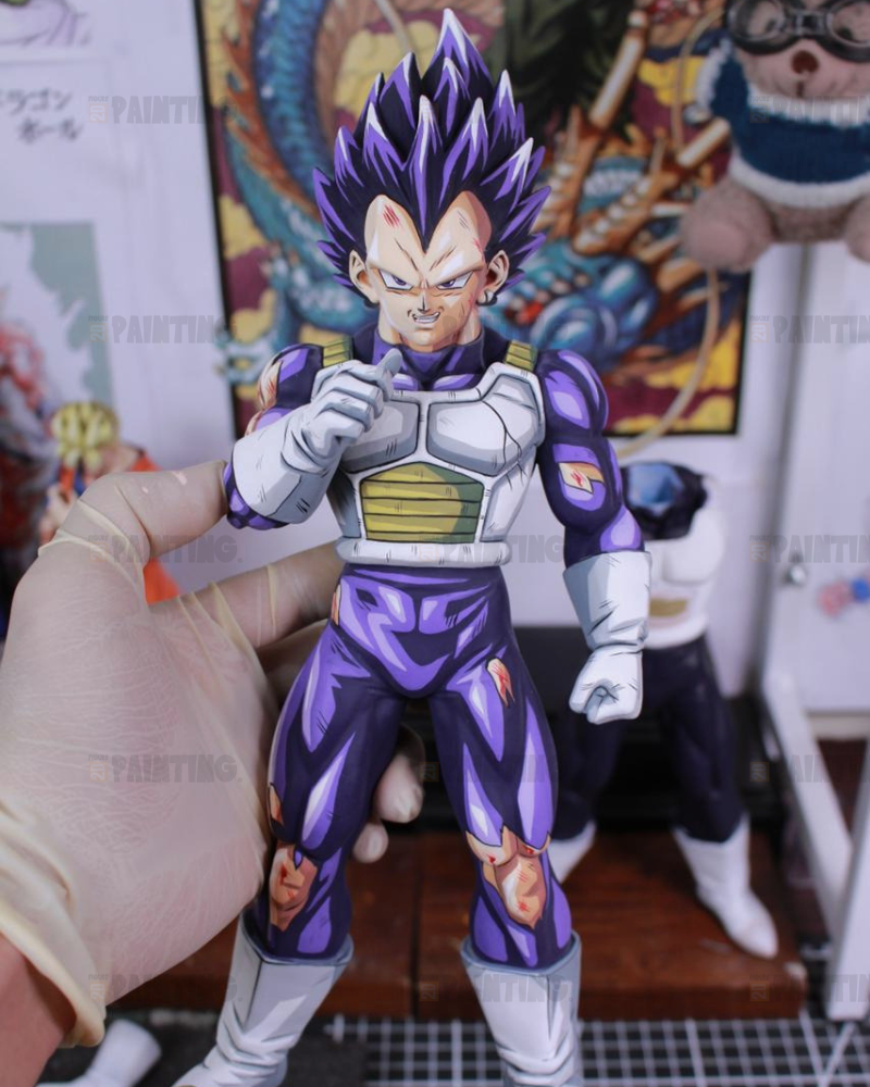 29CM Dragon Ball Z Vegeta Ultra Ego War Damage Figure Repaint
