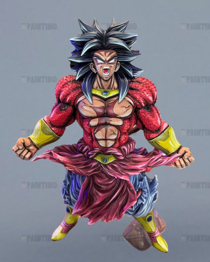 30CM Dragon Ball Broly SSJ4 Action Figure Repaint