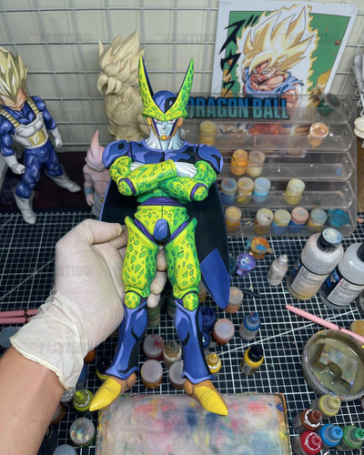 30CM Dragon Ball Perfect Cell Anime Figure Repaint