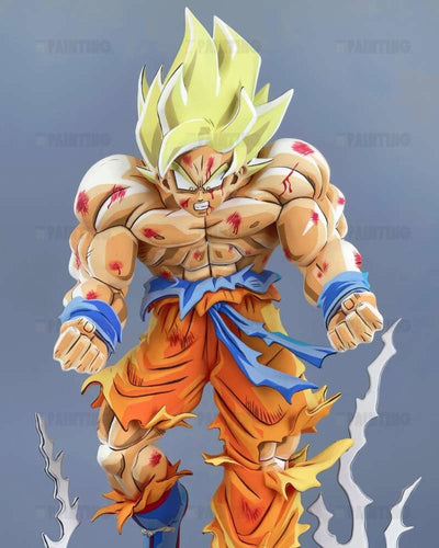 Comic Colour Dragon Ball Goku SSJ3 Figure Repaint