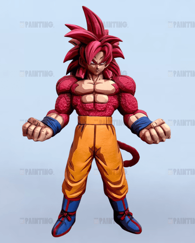 25CM Dragon Ball Super Saiyan 4 Son Goku Figure