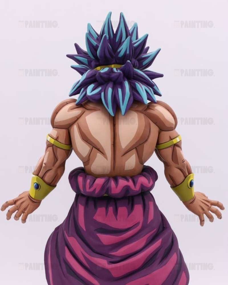 2D Anime Colour Super Saiyan Broly Figure Repaint