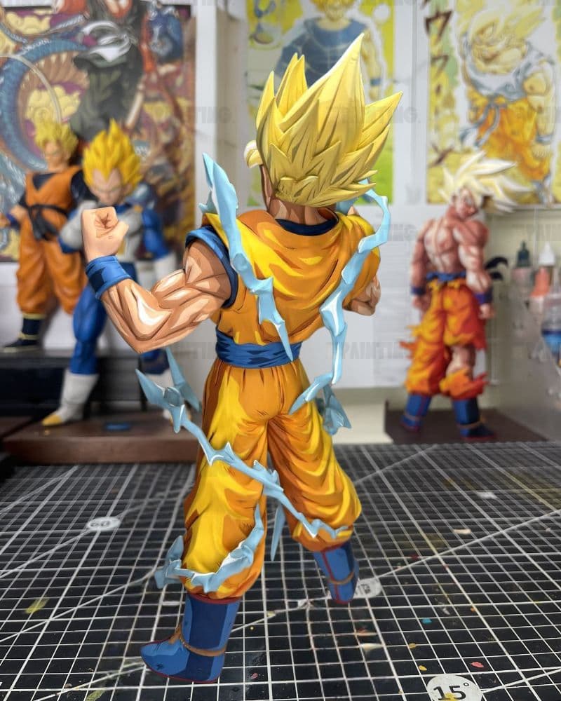 Dragon Ball Super Saiyan Goku 2D Figure Repaint