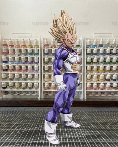 Manga Colour Dragon Ball 2D Painted Vegeta SSJ2 Figure