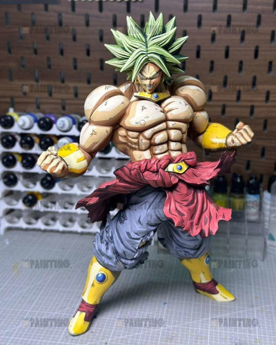 31CM Custom Dragon Ball Super Saiyan Broly Anime Figure