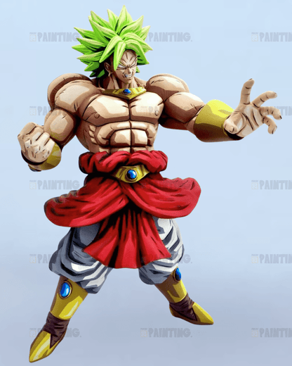 33CM Dragon Ball Super Saiyan Broly Figure Repaint