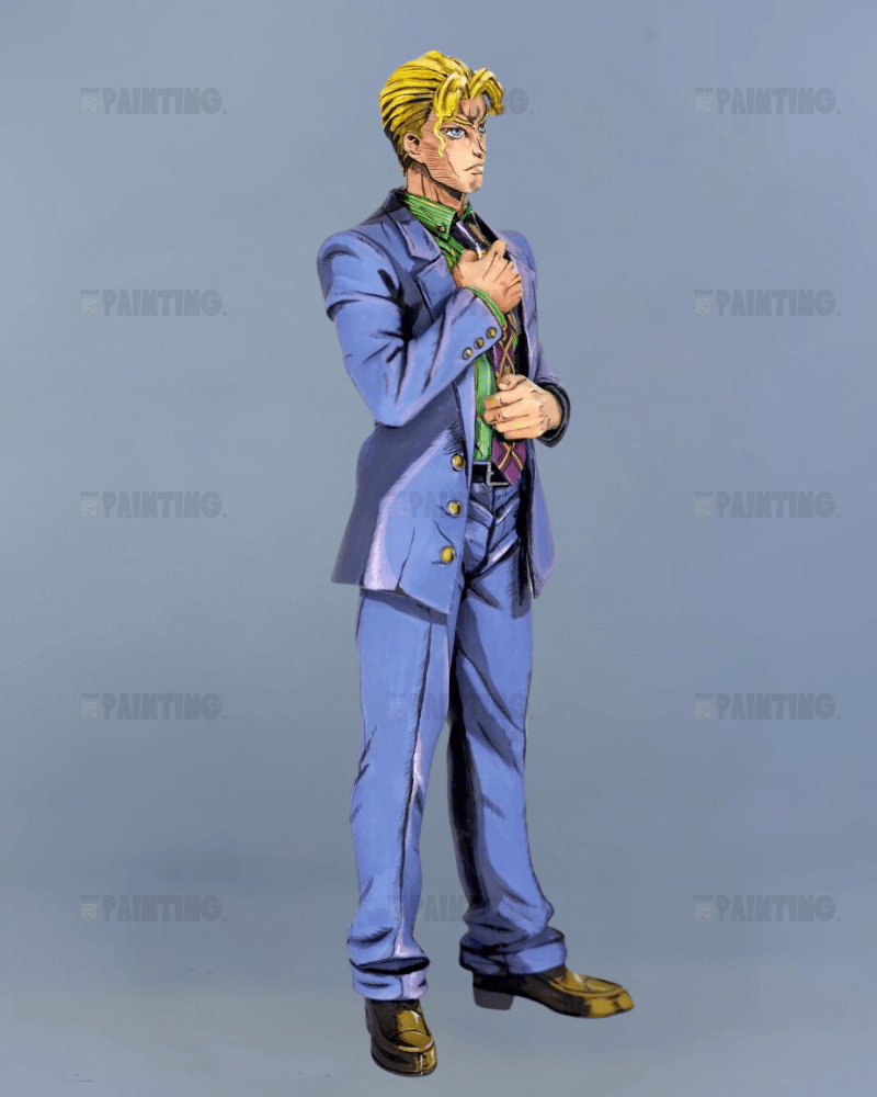 22CM JoJo's Bizarre Adventure Kira Yoshikage Figure Repaint