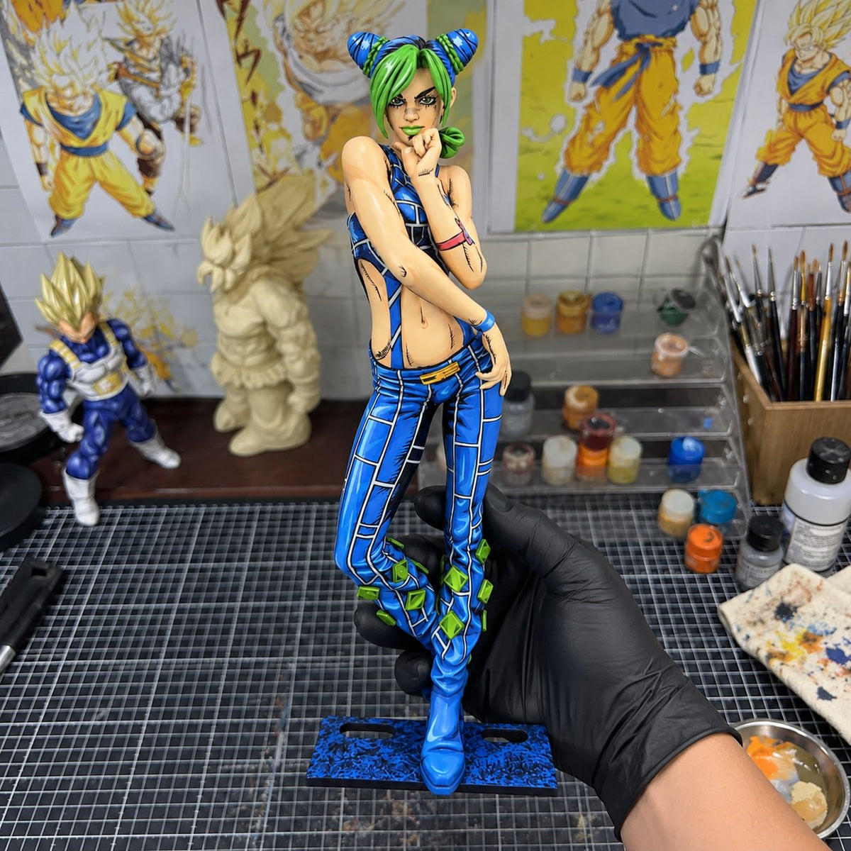 Jojo's Bizarre Adventure Jolyne Cujoh Figure Repaint — workshop view