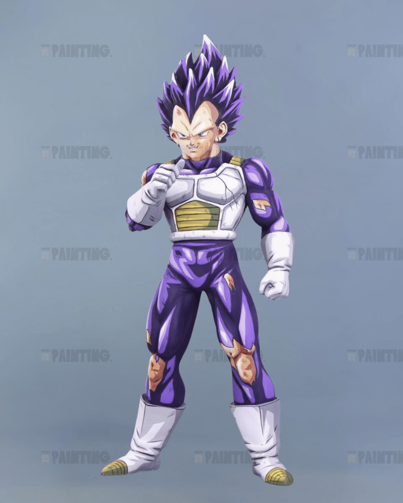 29CM Dragon Ball Z Vegeta Ultra Ego War Damage Figure Repaint