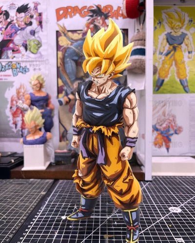 Dragon Ball Super Saiyan Son Goku Anime Figure Repaint
