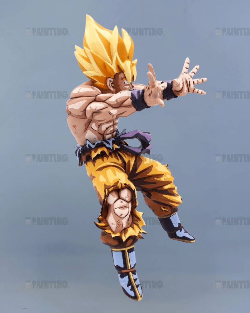 14CM Super Saiyan Son Goku 2D Figure Repaint