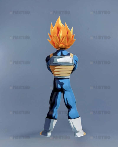 2D Anime Colour Dragon Ball Super Saiyan Vegeta Figure Repaint
