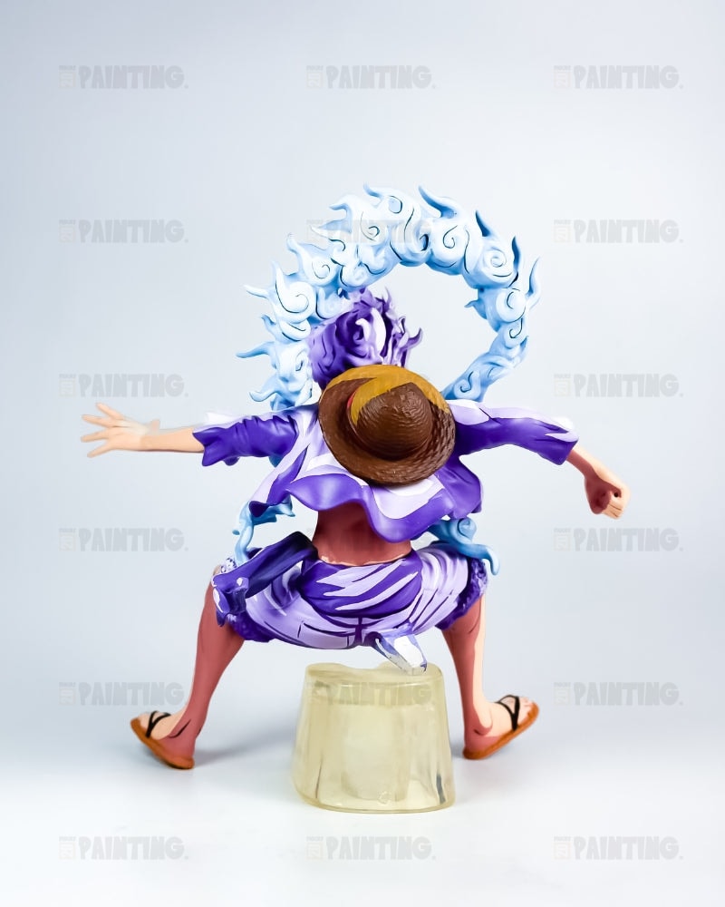 3D Printed Anime Colour One Piece Luffy Gear 5 Figure Repaint