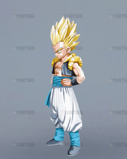 19CM Dragon Ball Super Saiyan Gotenks Action Figure Repaint