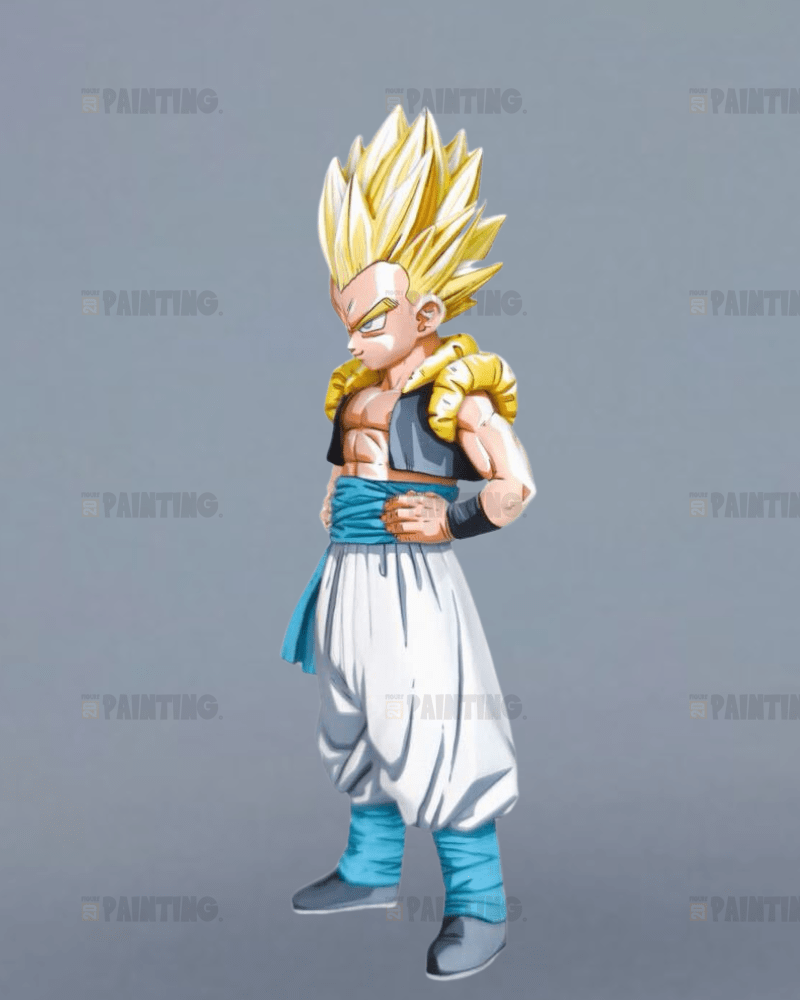 19CM Dragon Ball Super Saiyan Gotenks Action Figure Repaint