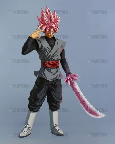 28CM Son Goku Rose 2D Anime Colour Figure Repaint