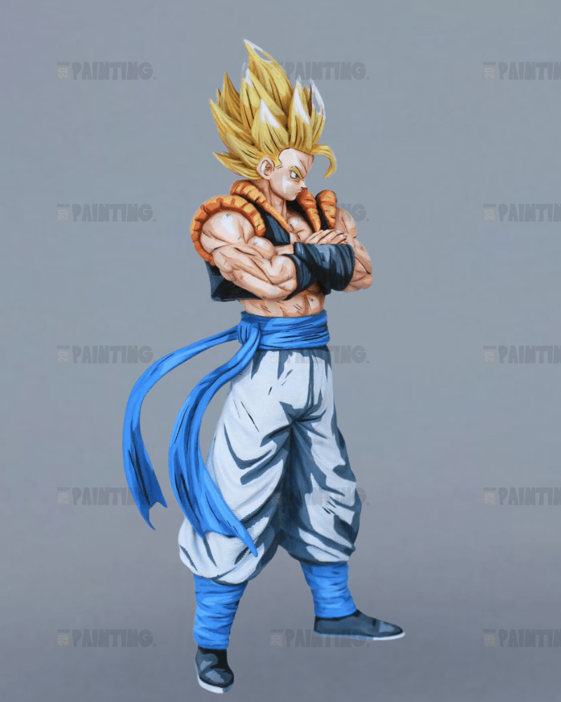 30CM Dragon Ball Super Saiyan Gogeta Action Figure Repaint