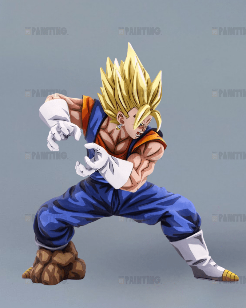 20CM Dragon Ball Vegito Kamehameha Attack Figure Repaint