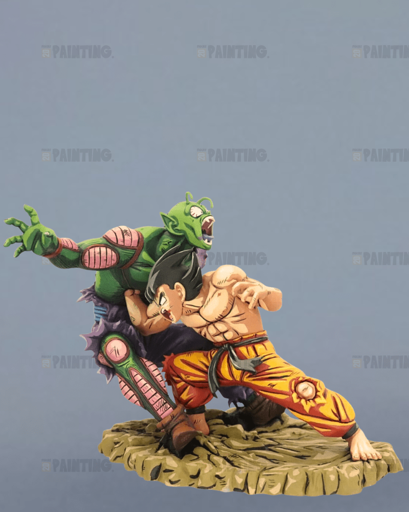 15CM Dragon Ball Son Goku vs Piccolo Figure Anime Repaint