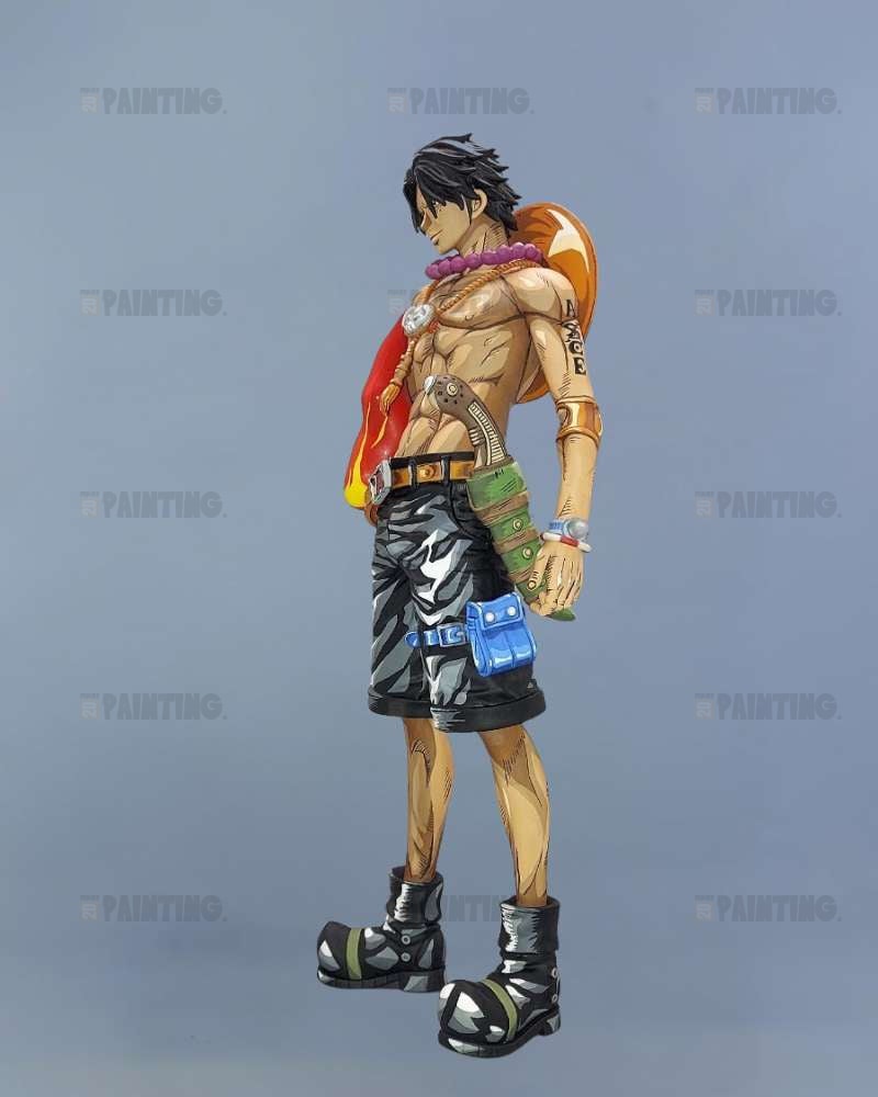 27CM One Piece Grandista Portgas D. Ace Figure Repaint