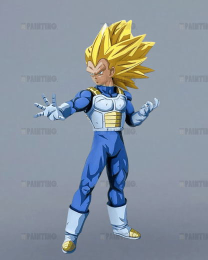 24CM Dragon Ball Custom Vegeta Anime Figure Repaint