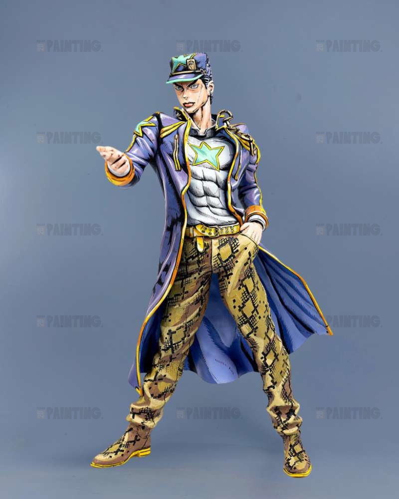 27CM JoJo's Bizarre Adventure Jotaro Kujo Figure Repaint