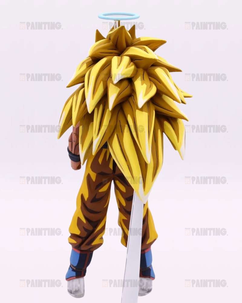 25CM Dragon Ball Super Saiyan 3 Son Goku Figure Repaint